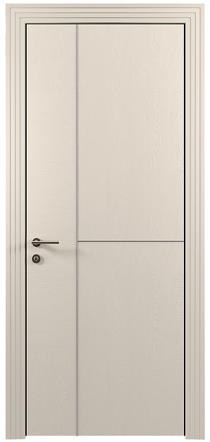 Межкомнатная дверь Tivoli Г-1, цвет - Бежевая эмаль по шпону (RAL 9010), Без стекла (ДГ)