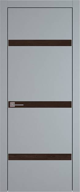 Межкомнатная дверь Tivoli Г-4, цвет - Серебристо-серая эмаль (RAL 7045), Без стекла (ДГ)
