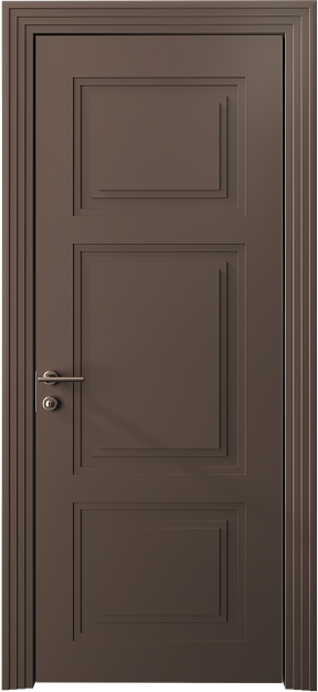 Межкомнатная дверь Siena Neo Classic Scalino, цвет - Коричневый Тик эмаль (RAL 050-50-10), Без стекла (ДГ)