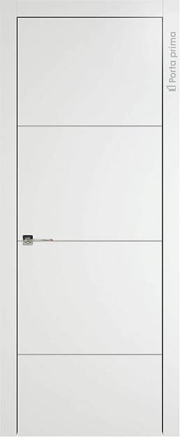 Межкомнатная дверь Tivoli Г-2, цвет - Белый ST, Без стекла (ДГ)