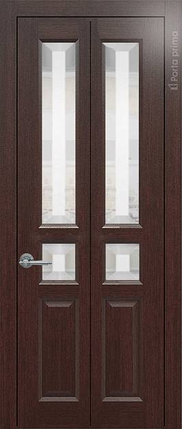 Межкомнатная дверь Porta Classic Imperia-R, цвет - Венге, Со стеклом (ДО)