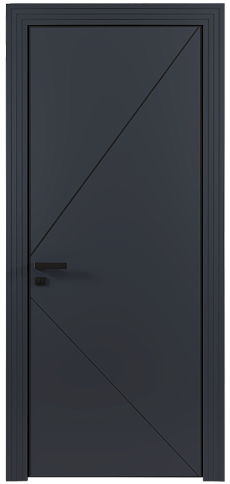 Дверь Pala Moderno Графитово-серая эмаль (RAL 7024) без стекла