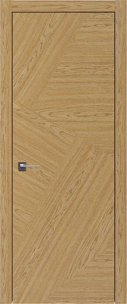 Межкомнатная дверь Tivoli М-1, цвет - Дуб карамель, Без стекла (ДГ)