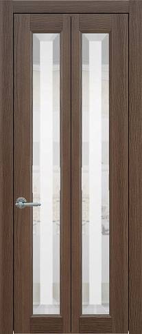 Дверь Domenica Книжка Porta Classic Дуб торонто со стеклом