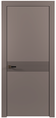 Дверь Tramonto Moderno Серая стяжка эмаль (RAL 060-60-05) без стекла
