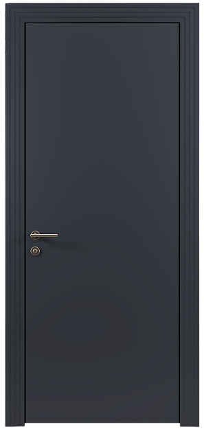 Межкомнатная дверь Tivoli А-1, цвет - Графитово-серая эмаль (RAL 7024), Без стекла (ДГ)