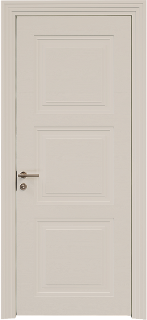Межкомнатная дверь Millano Neo Classic Scalino, цвет - Бежевая эмаль по шпону (RAL 9010), Без стекла (ДГ)